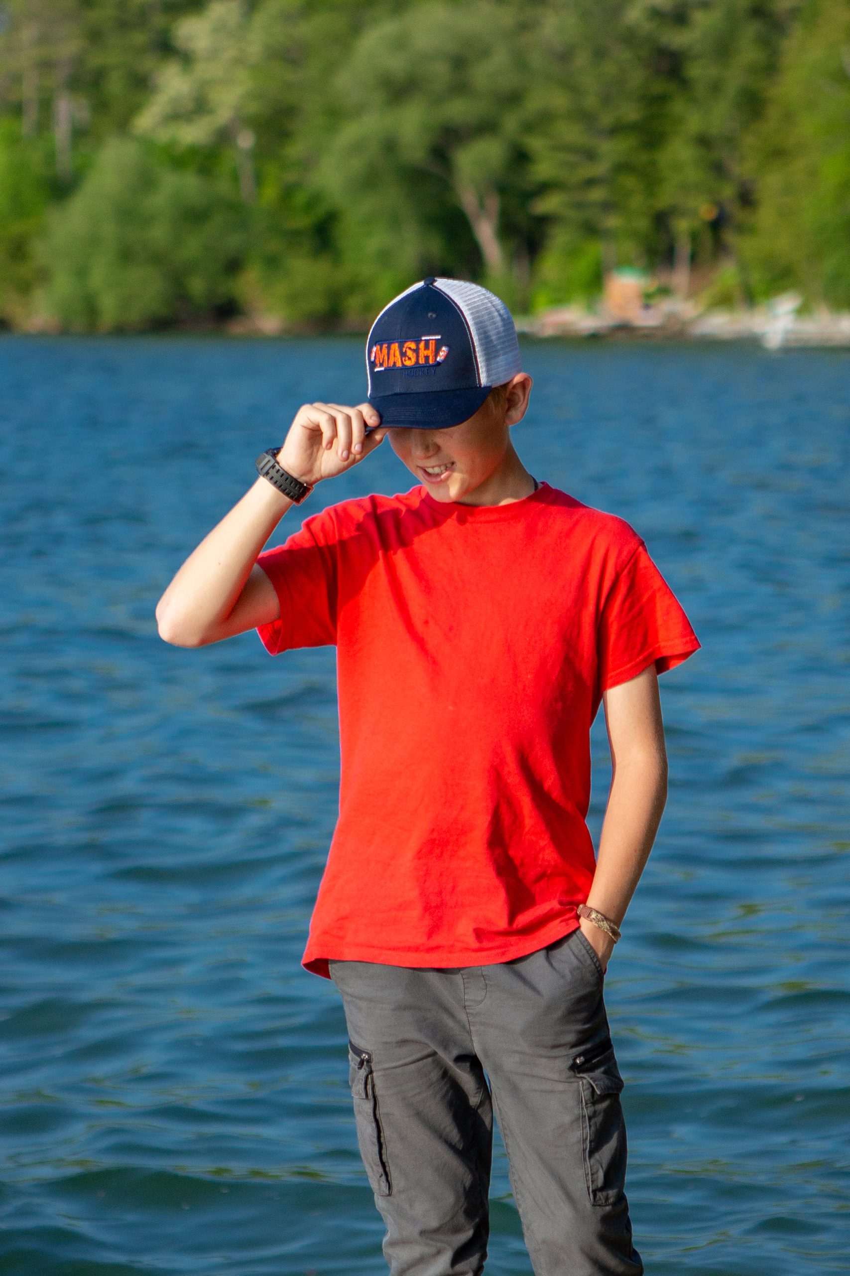 head down trucker hat